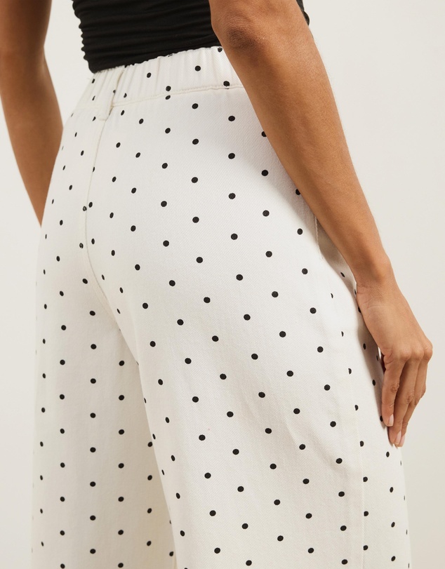 Atmos&Here - Kate Twill Wide Leg Pants