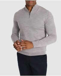 Tarocash - Asher Merino Wool Zip Knit