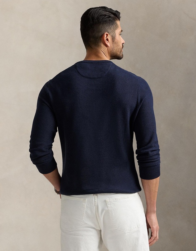 Polo Ralph Lauren - Mesh-Knit Cotton Crewneck Sweater