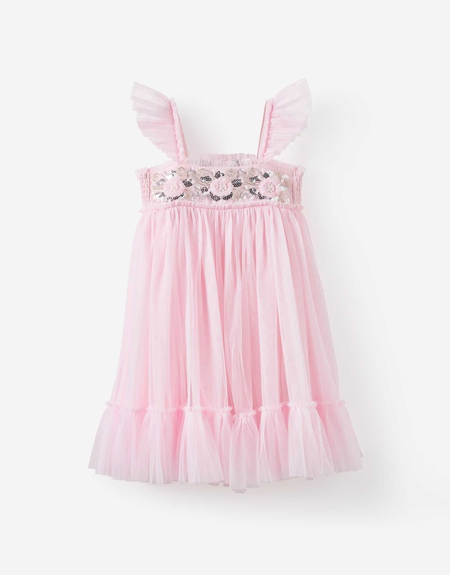 Cotton On Kids - Floral Flutter Sleeve Dress Up Dress