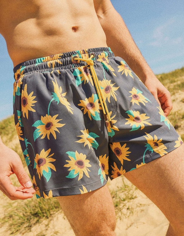 Skwosh - Sunny Boy Men's Eco Swim Shorts in Charcoal