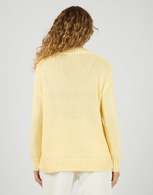 All About Eve - Cosy V Neck Knit Yellow