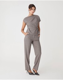 Forcast - Loretta Pleat Belted Top
