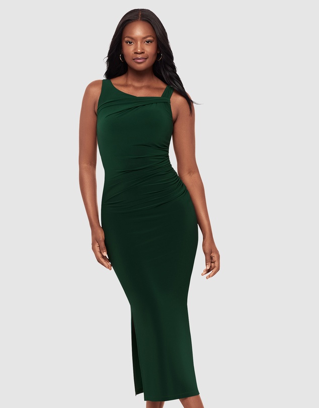 Miraclesuit Shapewear - Aria Maxi Bodycon Shaping Dress With Side Slit