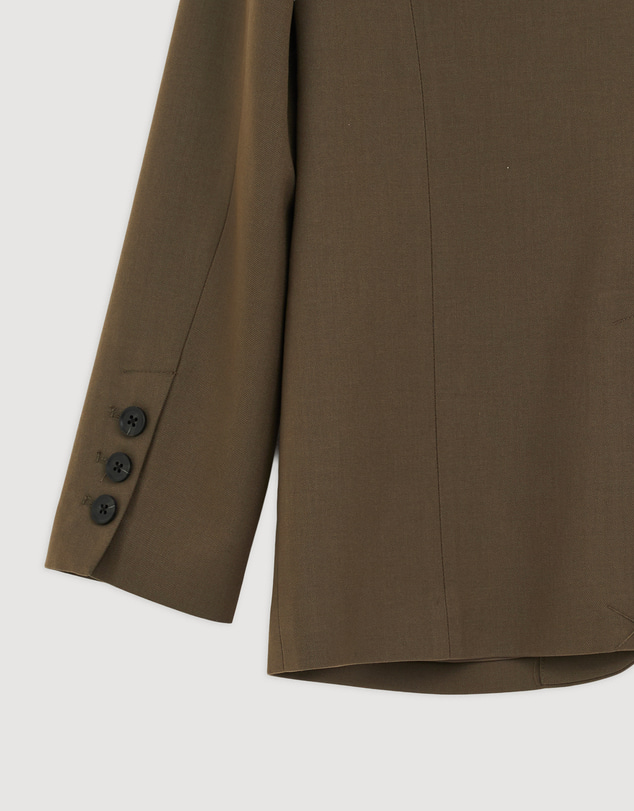 Revibe - Repaired AERE Alda Oversized Tailoring Blazer - Brand Sizing-8