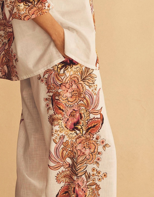 AUR OCEA - Bel Fiore Trellis Straight Leg Pants