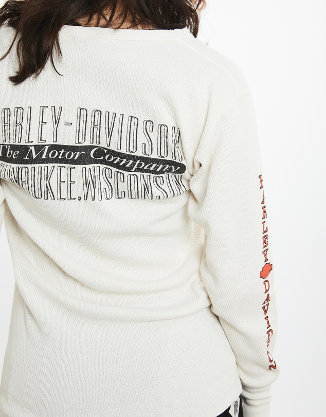 Vintage by The Real Deal - Pre Loved - 1997 Harley Davidson Thermal Long Sleeve Tee