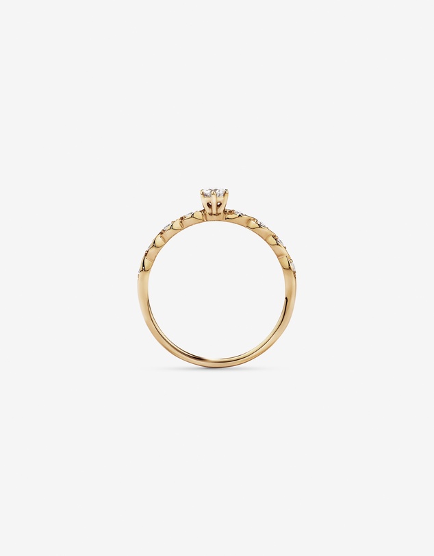 Michael Hill - 0.17TW Round Brilliant Laboratory-Grown Diamond Promise Ring in 10kt Yellow Gold