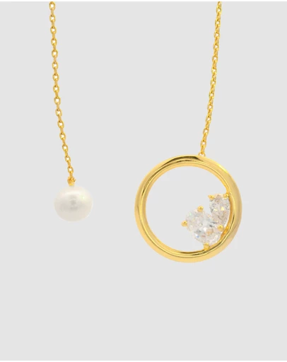 Georgini - Georgini Chic Noel Freshwater Pearl Gold Lariat