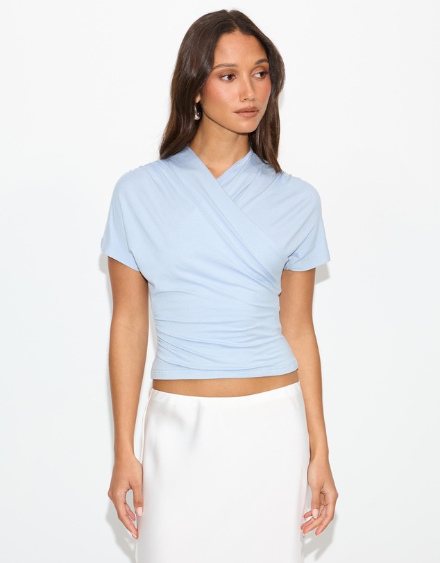 Dazie - Sylvie Jersey Cross Over Top