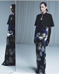 Carla Zampatti - Calla Lily Silk Viscose Cowl Front Gown