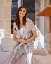 IDA+S - Joan Striped Linen Vest