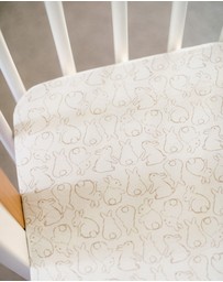 Kynd Baby - Fitted Cot Sheet in Rabbit