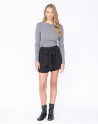 Amelius - Lydia Twisted Hem Mini Shorts