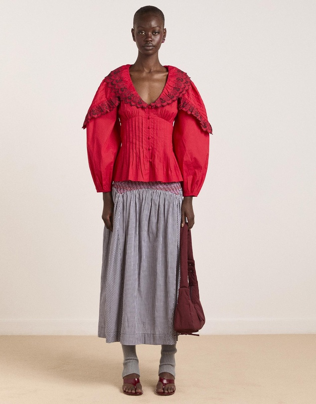 Damson Madder - Caroline LS Blouse