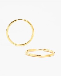 Lovisa - Waterproof Gold Plated Stainless Steel Fine Hoop Earrings