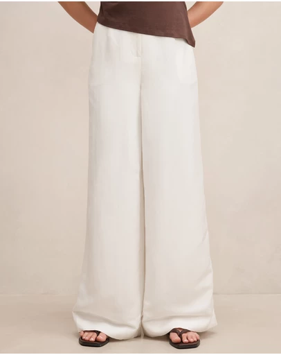 Forever New - Matilda Linen Blend Wide Leg Pants