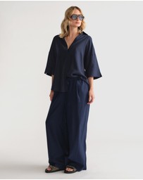 Decjuba - D-Luxe Linen Blend 3/4 Shirt