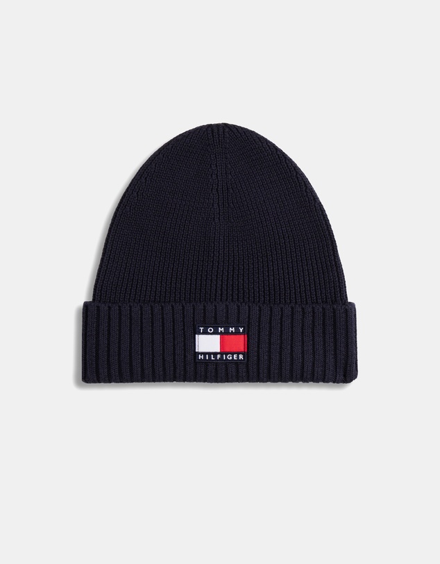 Tommy Hilfiger - Heritage Flag Rib-Knit Beanie - Kids