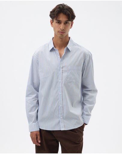 Blue & Chocolate Stripe