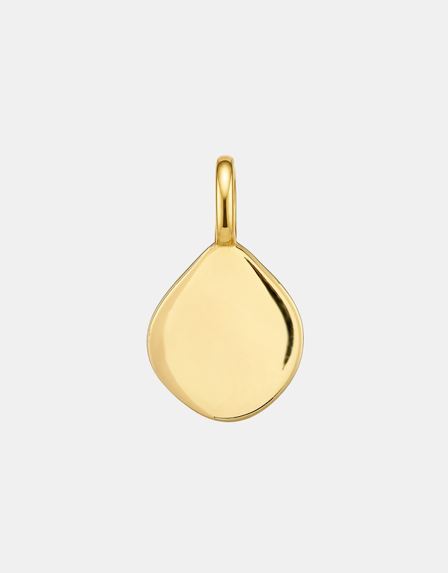 Zoe Olivia - 14K Gold Vermeil Cubic Zirconia Disc Charm