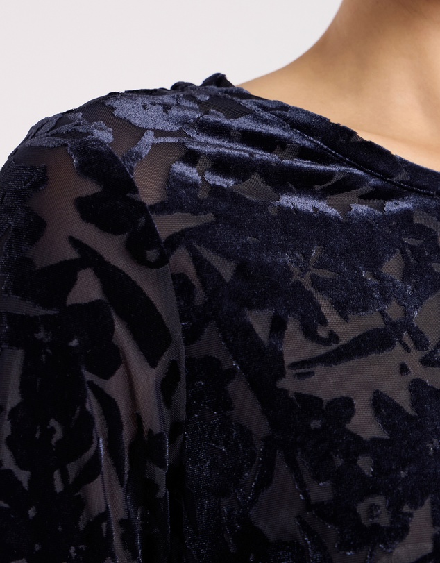 David Lawrence - Aster Velvet Burnout Top