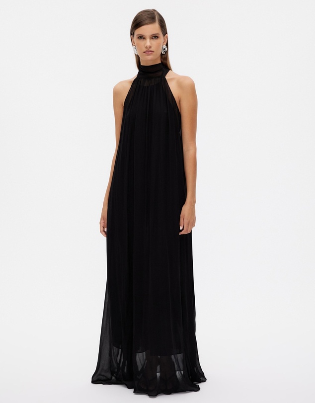 Revibe - Repaired Minima Esenciales Reese Tie Back Maxi Dress - AU 12