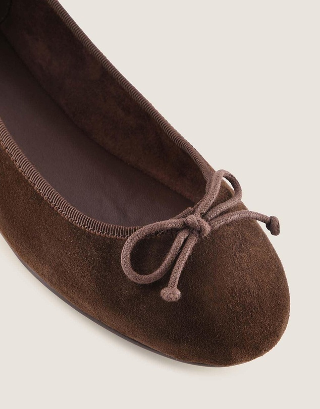 Shelly Shen - Poet Ballet Flats Brown Suede