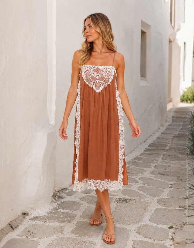 Esther & Co - Faelynn Dress - Desert Mirage
