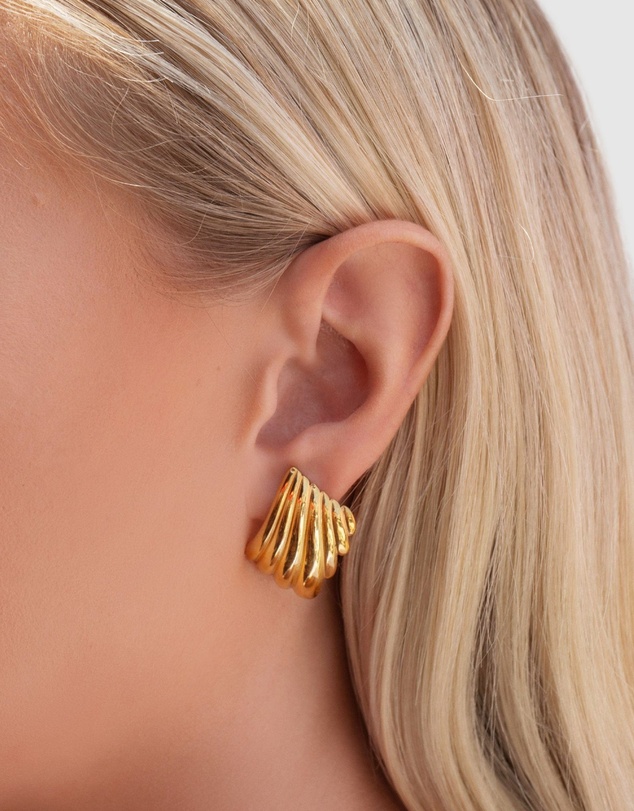 Nialaya Jewellery - Women's Geometric Wing Earrings