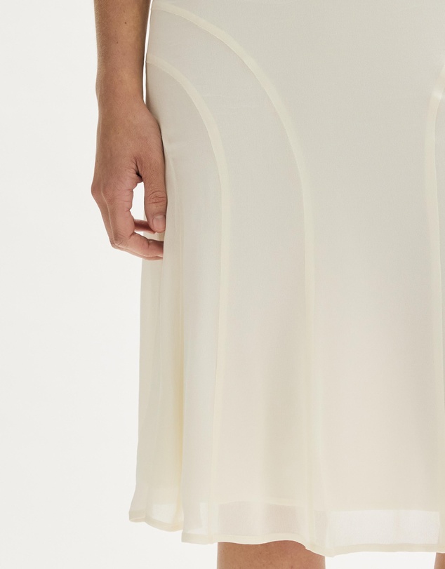 Minima Esenciales - Ophir Sheer Panelled Midi Skirt