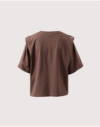 Ceres Life - Rainey Pleat Sleeve Tee