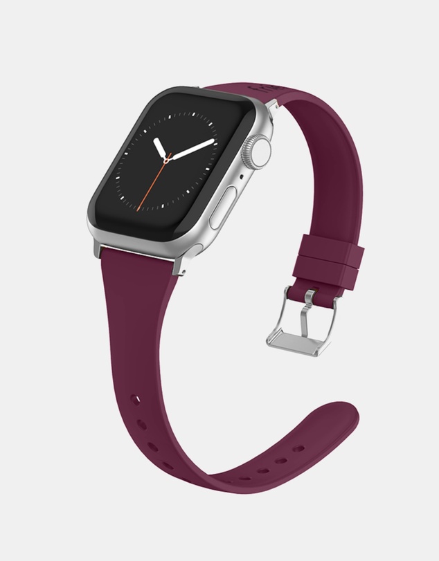 Friendie - Slim Silicone Band with Classic Silver Buckle – The Gippsland – Apple Compatible