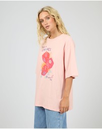 All About Eve - Snake Eyes Oversized Tee Light Pink