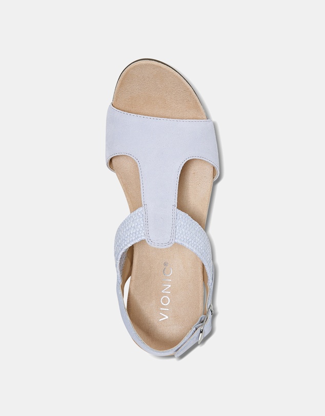 Vionic - Kaytie Wedge Sandal - Blue Haze