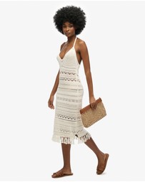Superdry - Crochet Tassel Midi Dress
