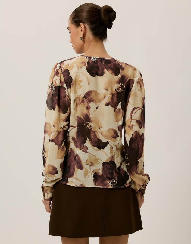 Tussah - Winnie Georgette Puff Sleeve Blouse