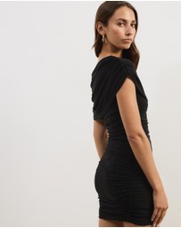 Atmos&Here - Millie Off Shoulder Mesh Mini Dress