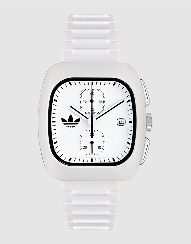 adidas Originals - Retro Wave Two Chrono 39mm White Dial and Bio-Resin Strap