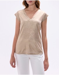 Marcs - Afterglow Foil Linen Tee