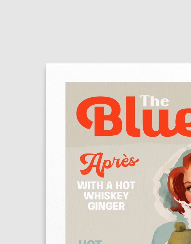 Olive et Oriel - The Bluebird Daily Vintage Pin Up Ski by The Whiskey Ginger Art Print