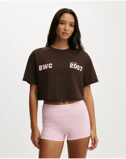 Cotton On Body Active - Relaxed Crop T-Shirt
