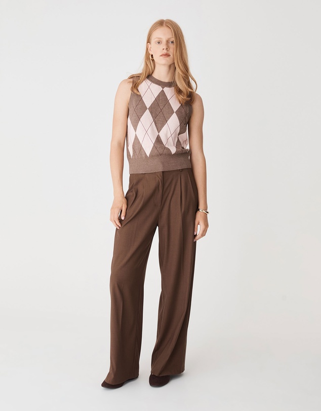 Forcast - Jacinta Argyle Knit Vest