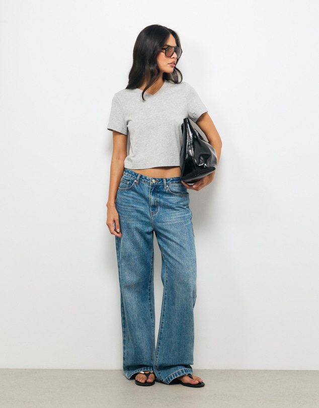 AERE - Cotton V-Neck T-Shirt
