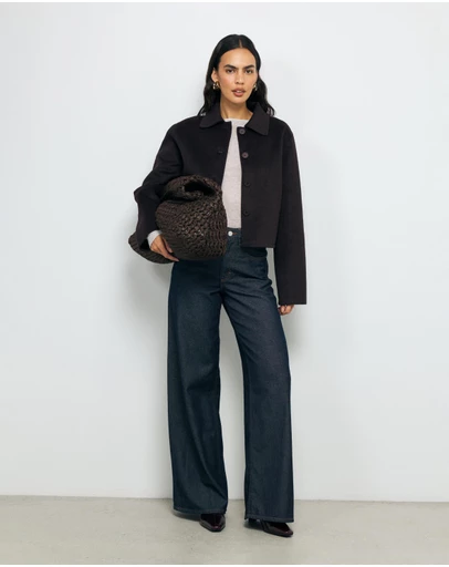 AERE - Lola Double Faced Wool Blend Coat