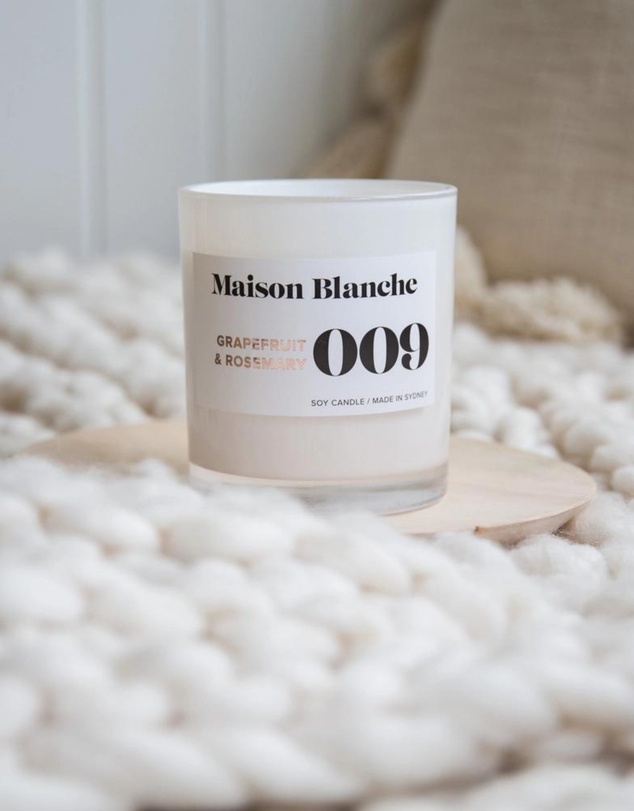 Maison Blanche - 009 Grapefruit & Rosemary - Large Candle