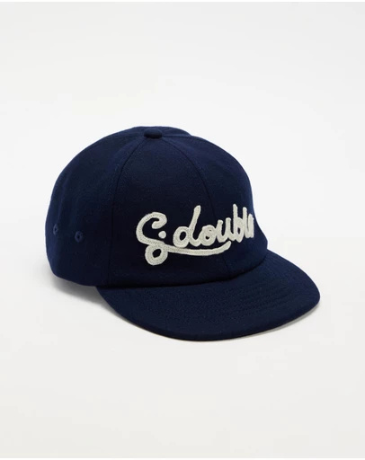 S Double - Cursive Foldup Wool Strapback