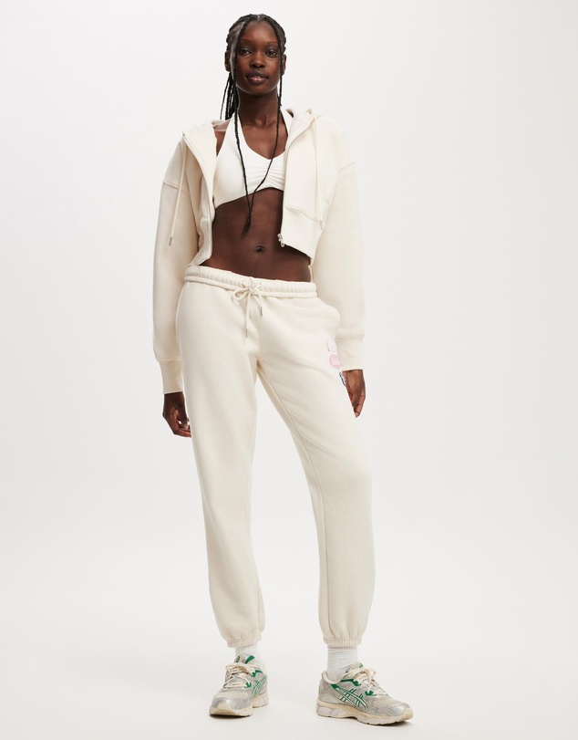 Cotton On Body Active - Plush Boxy Cropped Zip Through