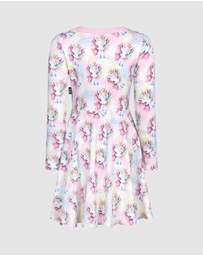 Rock Your Kid - Unicorn Pony Long Sleeve Polly Dress