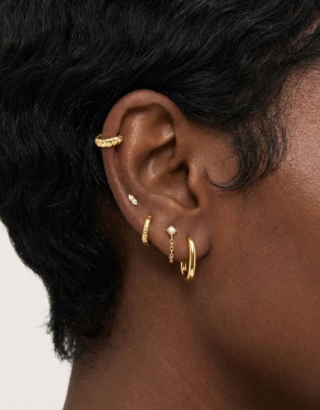 HOUSE OF SLANI - Sia Flat Back Ear Piercing Stud